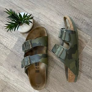 Green Camouflage Birkenstock Size 39